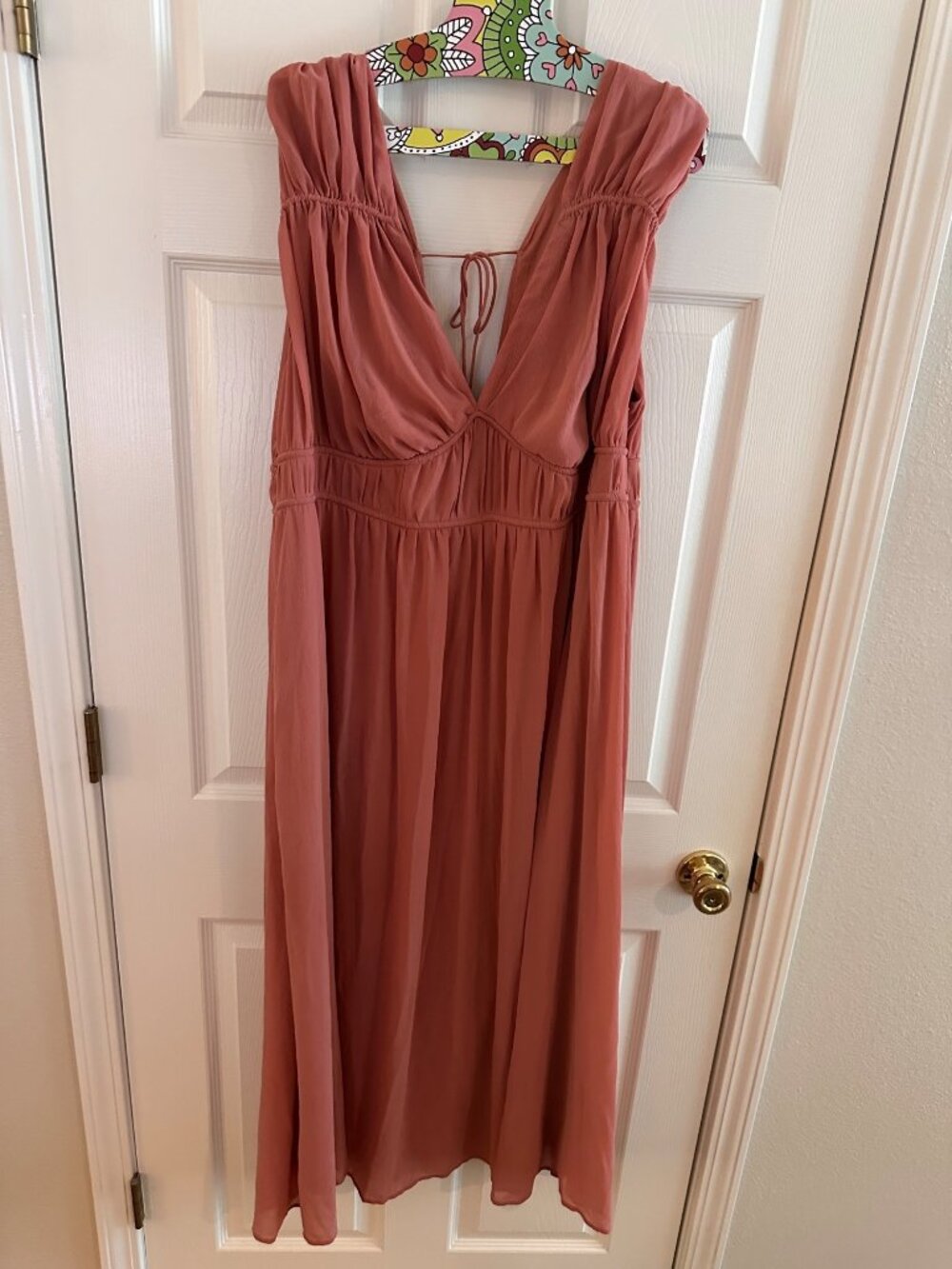 H&M pink mauve formal maxi dress NWT size XXL